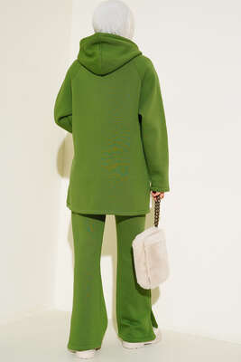 Üç İplik Garnili İkili Takım Yeşil - İKİLİ TAKIM