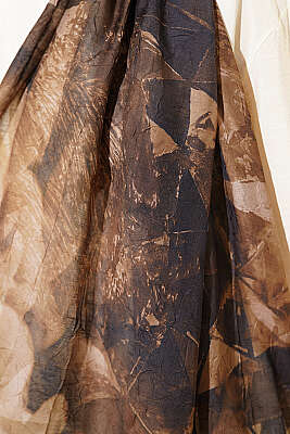 Üçgen Desen Bambu Kraş Şal Kum Bej - Başörtüsü