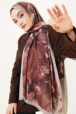 Üçgen Desen Bambu Kraş Şal Taş - Başörtüsü