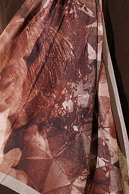 Üçgen Desen Bambu Kraş Şal Taş - Başörtüsü