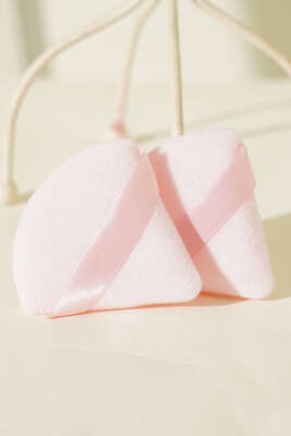 Üçgen Şekilli İkili Makyaj Süngeri Seti Pudra - Makyaj Aksesuarları