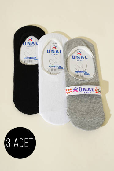 Üçlü Erkek Babet Çorap Asorti 2 - ERKEK ÇORAP