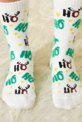 Unisex Yılbaşı Sakallı Soket Çorap Asorti 1 - Soket Çorap