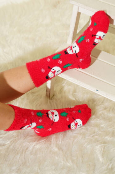 Unisex Yılbaşı Sakallı Soket Çorap Asorti 2 - Soket Çorap