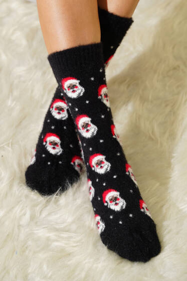 Unisex Yılbaşı Sakallı Soket Çorap Asorti 5 - Soket Çorap