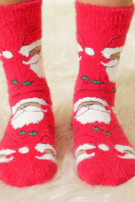 Unisex Yılbaşı Sakallı Soket Çorap Asorti 6 - Soket Çorap