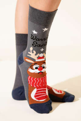 Unisex Yılbaşı Soket Çorap Asorti 12 - BE MARCO