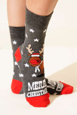 Unisex Yılbaşı Soket Çorap Asorti 13 - BE MARCO