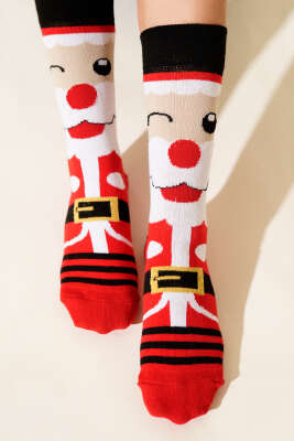 Unisex Yılbaşı Soket Çorap Asorti 15 - Soket Çorap