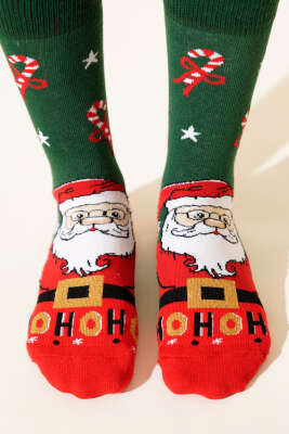 Unisex Yılbaşı Soket Çorap Asorti 3 - Soket Çorap