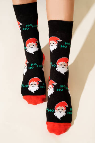 Unisex Yılbaşı Soket Çorap Asorti 9 - Soket Çorap