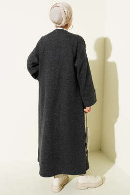 Uzun Cepli Kaşe Kap Antrasit - Dış Giyim&Mont