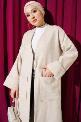Uzun Cepli Kaşe Kap Bej - Dış Giyim&Mont