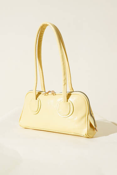 Uzun Kulplu Baget Çanta Sarı - Kol Çantası