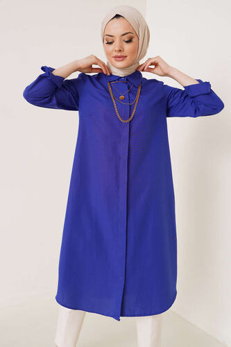 Uzun Model Klasik Yaka Saks Tunik - 300-500 TL Ürünler