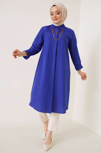 Uzun Model Klasik Yaka Saks Tunik - 300-500 TL Ürünler