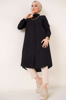 Uzun Model Klasik Yaka Siyah Tunik - 300-500 TL Ürünler