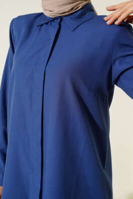 Uzun Model Klasik Yaka Tunik Lacivert - 300-500 TL Ürünler