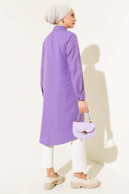 Uzun Model Klasik Yaka Tunik Mor - 300-500 TL Ürünler
