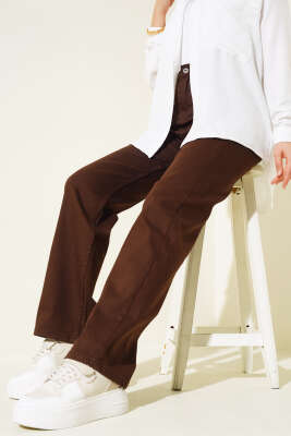 Uzun Salaş Kot Pantolon Kahve - 300-500 TL Ürünler