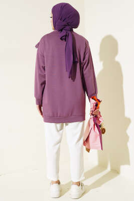 V Dantelli Tunik Magenta - Tunik