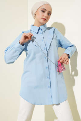 V Parçalı Gömlek Bebe Mavi - 300-500 TL Ürünler