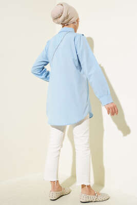 V Parçalı Gömlek Bebe Mavi - 300-500 TL Ürünler