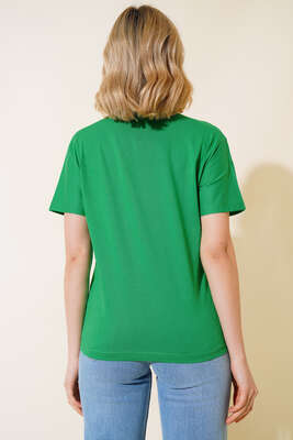 V Yaka Basic T-shirt Benetton - Thumbnail