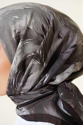 Van Gogh Serisi Modal Eşarp Gri - Başörtüsü