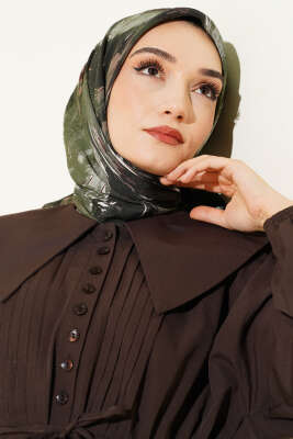 Van Gogh Serisi Modal Eşarp Haki - VERTU (NYD TEKSTİL)