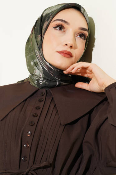 Van Gogh Serisi Modal Eşarp Haki - Başörtüsü
