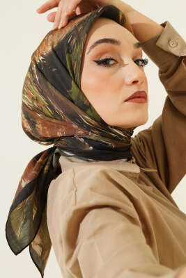 Van Gogh Serisi Modal Eşarp Yeşil - VERTU (NYD TEKSTİL)