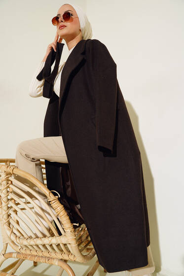 Vatkalı Kaşe Kaban Kahve - Kaban