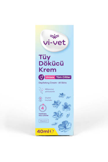 Vi-Vet Tüy Dökücü Krem Tüm Ciltler 40 ml - Tüy Dökücü