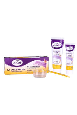 Vi-Vet Tüy Sarartıcı Krem 70 ml+ Aktivatör Krem 35 ml - Tüy Dökücü