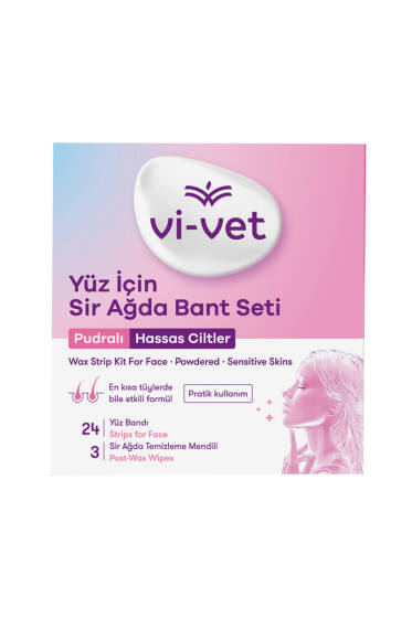 Vi-Vet Yüz Sir Ağda Bant Seti Pudralı - Ağda Bantları
