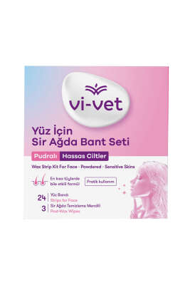 Vi-Vet Yüz Sir Ağda Bant Seti Pudralı 