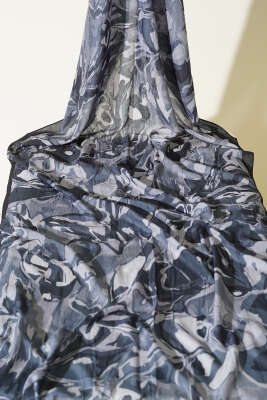 Vintage Ebruli Bambu Kraş 3'lü Şal Seti Asorti 1 - Desenli Şal Seti