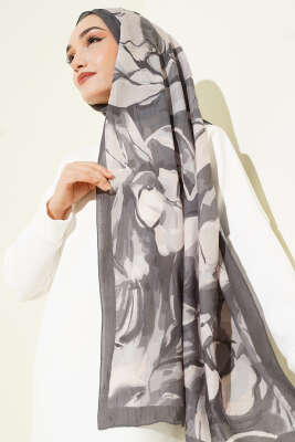 Vintage Ebruli Bambu Kraş Şal Nefti 