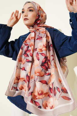 Vintage Flowers Şal Bej 