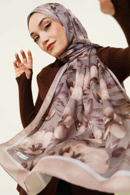 Vintage Flowers Şal Kum Bej 
