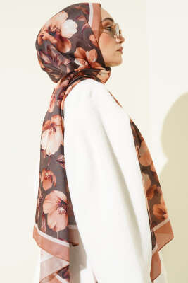 Vintage Flowers Şal Latte - Başörtüsü