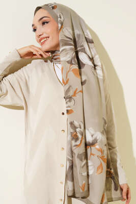 Vintage Rose Desen Şal Taş-11 - Başörtüsü