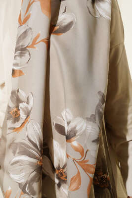 Vintage Rose Desen Şal Taş-11 - Başörtüsü