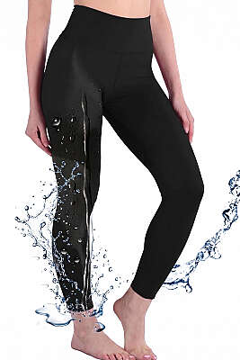 Viskon Pantolon Tayt Siyah - Spor Tayt