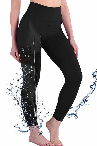 Viskon Pantolon Tayt Siyah - Spor Tayt