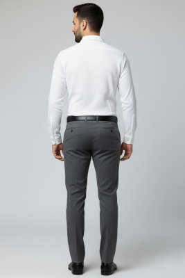 Waffle Desen Erkek Gömlek Ekru - Erkek Gömlek