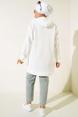 West Coast Baskılı Tunik Beyaz - Tunik