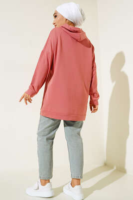 West Coast Baskılı Tunik Gül Kurusu - Tunik