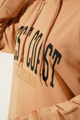 West Coast Baskılı Tunik Latte - Tunik